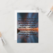 信仰と知識のための祈りの言葉フラットグリーティングカード カード (正面/裏面インサイチュ)