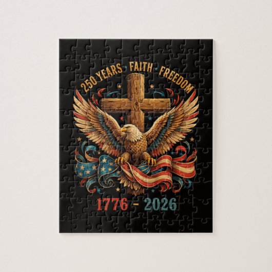 信仰と自由の250年 愛国ワシ ジグソーパズル (縦)