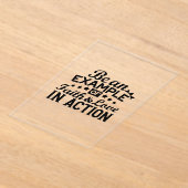 信仰と行動愛の例である アクリル招待状 (レイダウン)