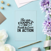 信仰と行動愛の例である アクリル招待状 (インサイチュ (ウェディング))