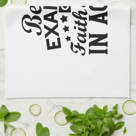 信仰と行動愛の例である キッチンタオル (折り畳み)