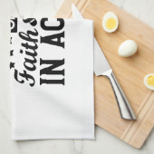 信仰と行動愛の例である キッチンタオル (四つ折り)