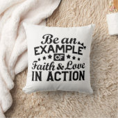 信仰と行動愛の例である クッション (ブランケット)