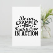 信仰と行動愛の例である シーズンカード (スタンド正面)