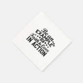 信仰と行動愛の例である スタンダードカクテルナプキン (角)