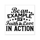 信仰と行動愛の例である セルフインキングスタンプ (デザイン)