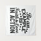 信仰と行動愛の例である タペストリー (正面(横))