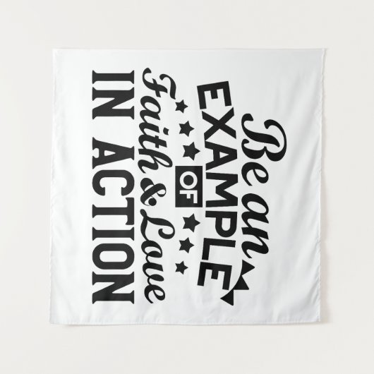 信仰と行動愛の例である タペストリー (正面(横))