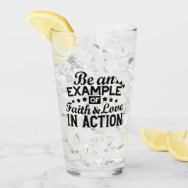 信仰と行動愛の例である タンブラーグラス