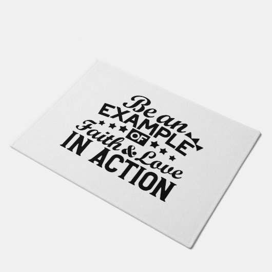 信仰と行動愛の例である ドアマット (アングル)