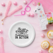 信仰と行動愛の例である ペーパープレート (パーティー)