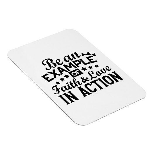 信仰と行動愛の例である マグネット (右側)