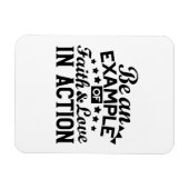 信仰と行動愛の例である マグネット (横)