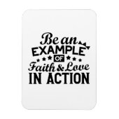 信仰と行動愛の例である マグネット (縦)