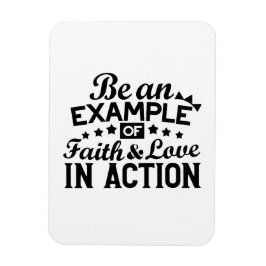 信仰と行動愛の例である マグネット