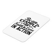 信仰と行動愛の例である マグネット (左側)