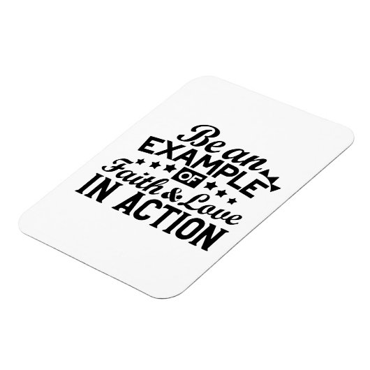 信仰と行動愛の例である マグネット (左側)