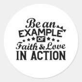 信仰と行動愛の例である ラウンドシール (正面)