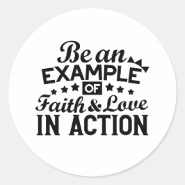 信仰と行動愛の例である ラウンドシール