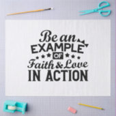 信仰と行動愛の例である 薄葉紙 (クラフト)