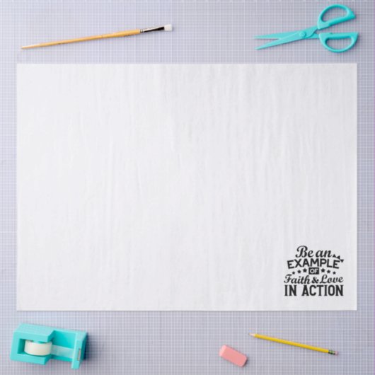 信仰と行動愛の例である 薄葉紙 (クラフト)