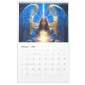 信仰と静寂：イエスと天使" Calendar カレンダー (2月 2027)