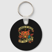 信仰によって彫られ、恵みによって照らされた宗教的なクリスチャンH キーホルダー (正面)