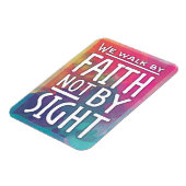 信仰によって歩くのはがきではなく、見た葉書 マグネット (左側)