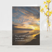 信仰によって歩くカード カード (黄色い花)