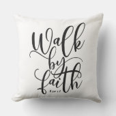信仰によって歩く2コリント5:7 クッション (正面)