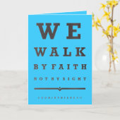 信仰によって歩く カード (黄色い花)