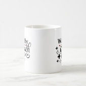 信仰によって歩く コーヒーマグカップ (中央)