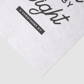 "信仰によって歩く"バイブル聖句タイポグラフィデザイン 薄葉紙 (詳細)