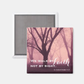 信仰によって歩く マグネット (正面/裏面)