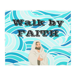 信仰によって歩く メタルプリント