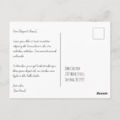 信仰によって歩く、見ることによってではない ポストカード (裏面)