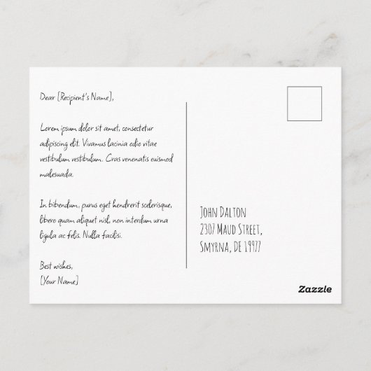 信仰によって歩く、見ることによってではない ポストカード (裏面)