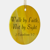 信仰によって歩く、視力によって歩くオーナメント セラミックオーナメント (右)