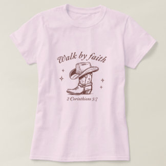 信仰によって歩く Tシャツ