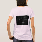 信仰によって歩く Tシャツ (裏面)