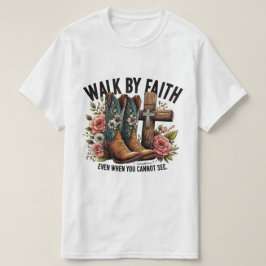 信仰によって歩く Tシャツ