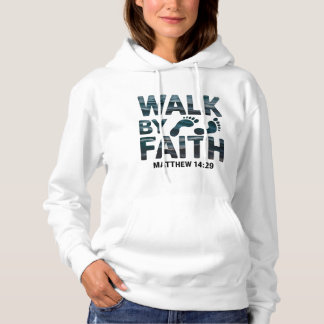 信仰によって歩む キリスト教 海 オシャレTシャツ パーカ