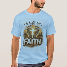 信仰によって歩む Tシャツ
