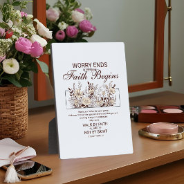 信仰によって歩め コリント人への第二の手紙 花柄 聖書 フォトプラーク