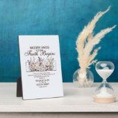 信仰によって歩め コリント人への第二の手紙 花柄 聖書 フォトプラーク (側面)