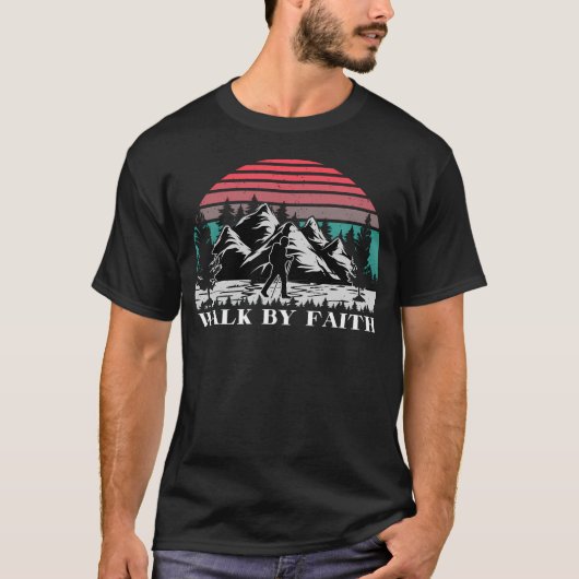 信仰によって歩め - コリント人への第二の手紙 5:7 - 信仰によって歩め Tシャツ (正面)