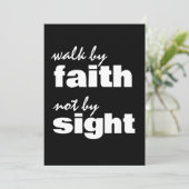 信仰によって歩め。目に見えるものによって歩むな 招待状 (スタンド正面)