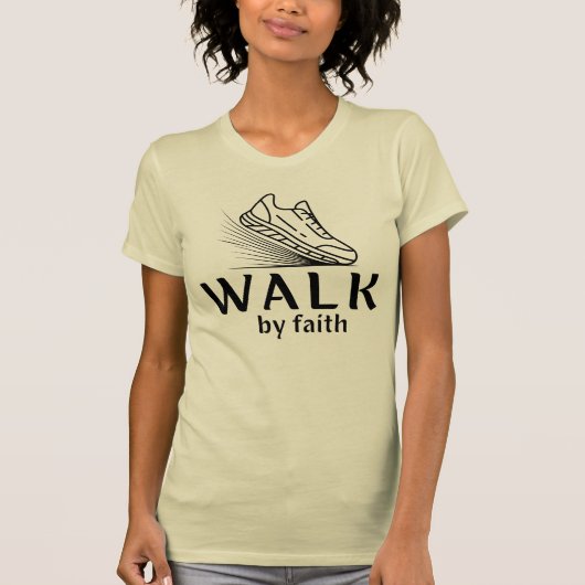 信仰によって歩め Tシャツ (正面)