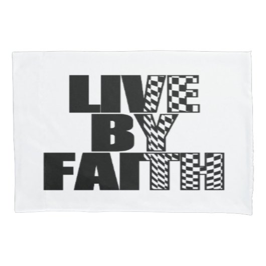 信仰によって生きる 枕カバー (正面左)