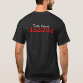 信仰によって生きる - 祈り 聖霊 キリスト Tシャツ (裏面)